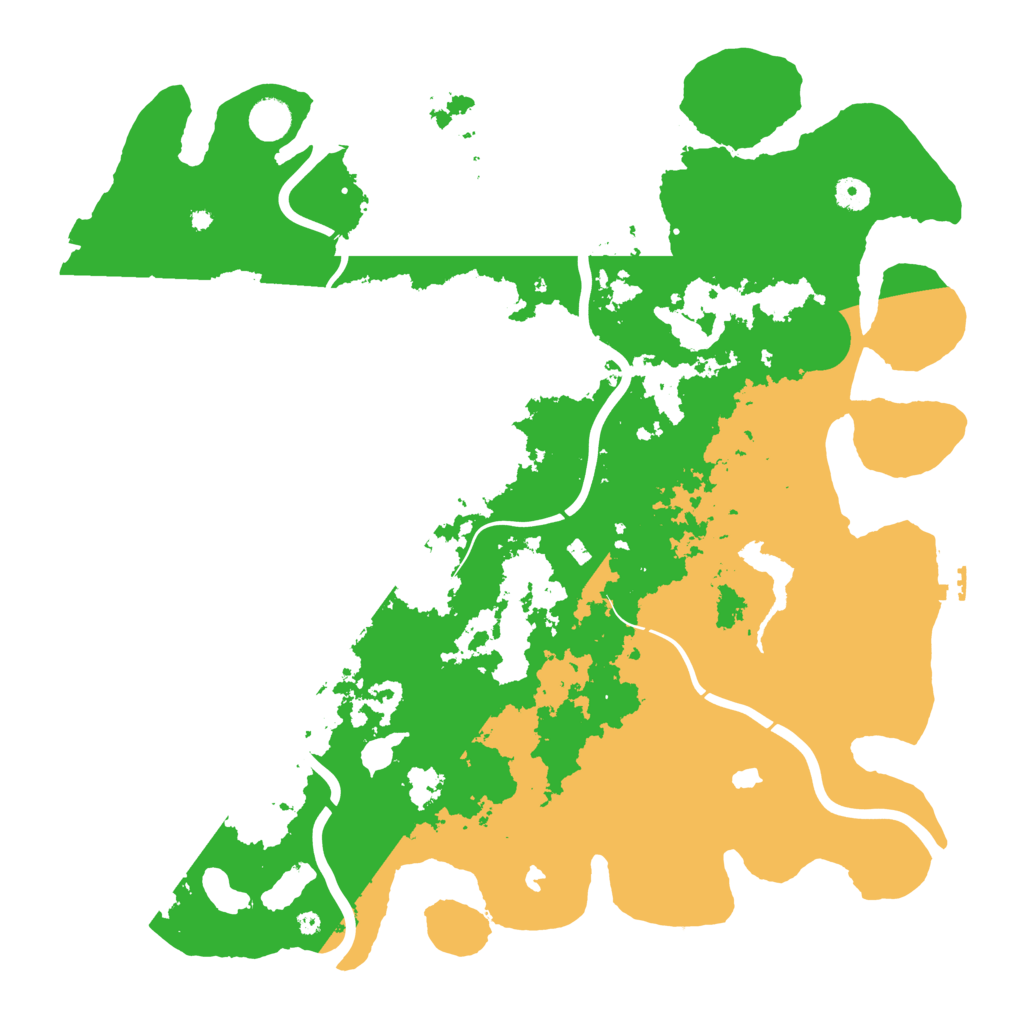 Biome Rust Map: Procedural Map, Size: 4500, Seed: 109912354