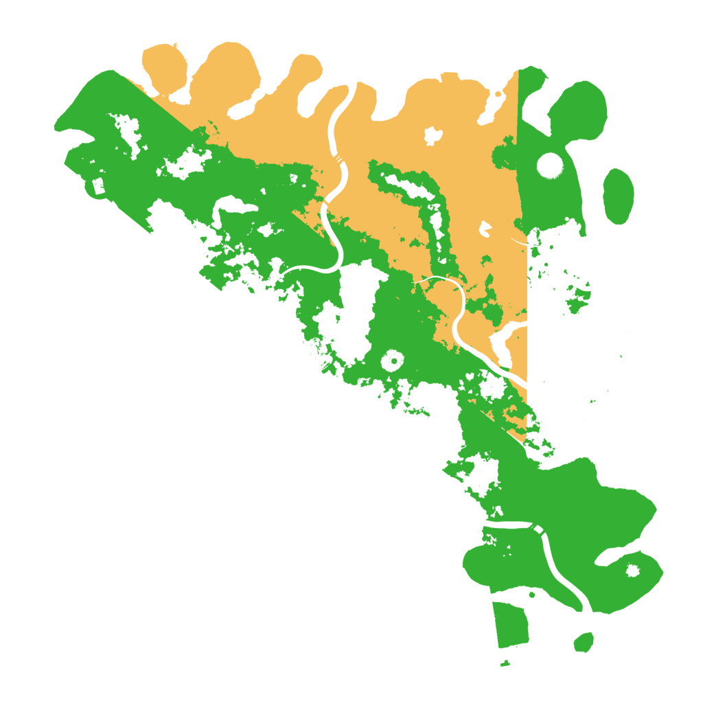 Biome Rust Map: Procedural Map, Size: 4800, Seed: 500002
