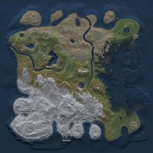 Thumbnail Rust Map: Procedural Map, Size: 4000, Seed: 1748880698, 16 Monuments