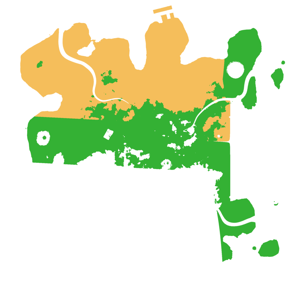 Biome Rust Map: Procedural Map, Size: 3250, Seed: 529497612
