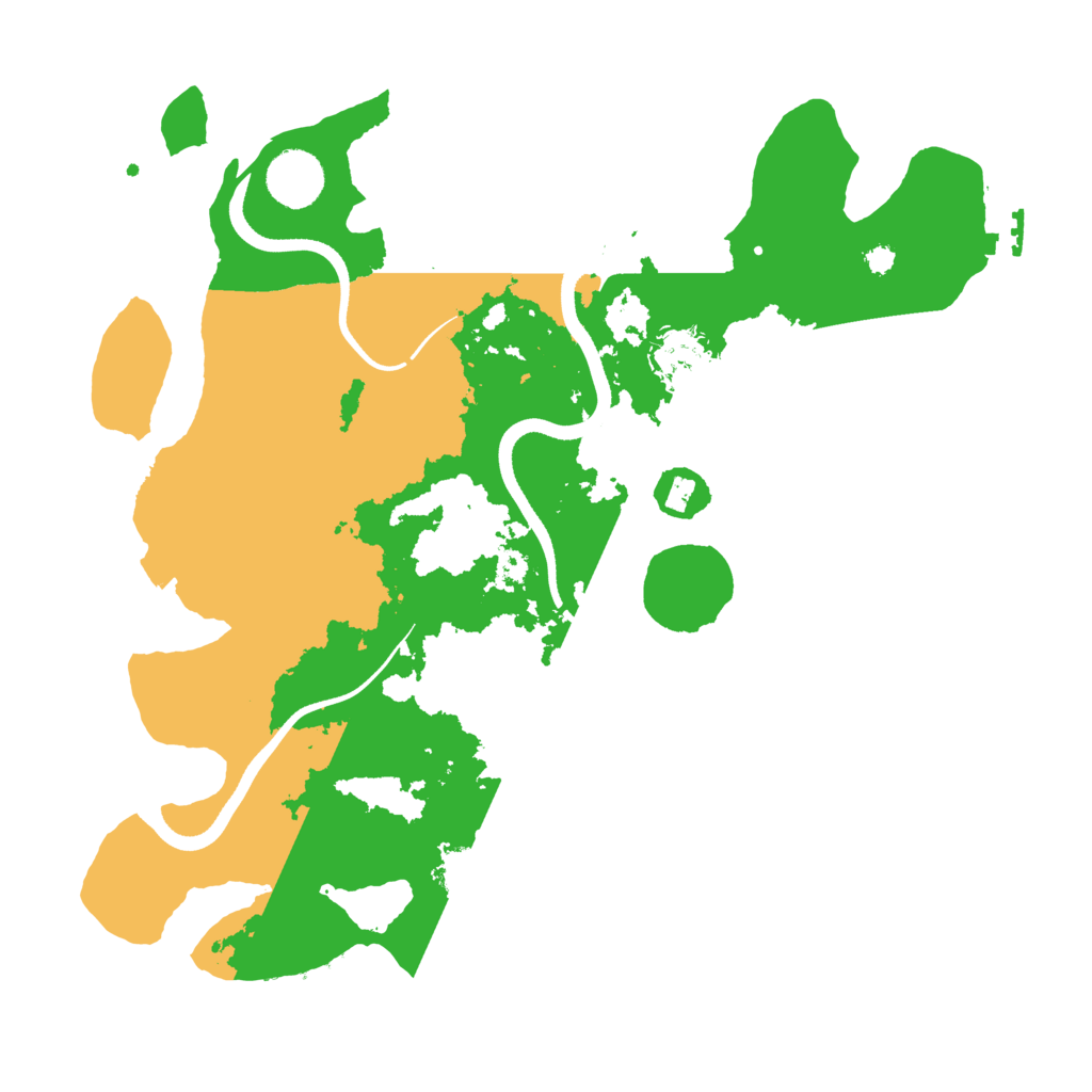 Biome Rust Map: Procedural Map, Size: 3500, Seed: 304339120