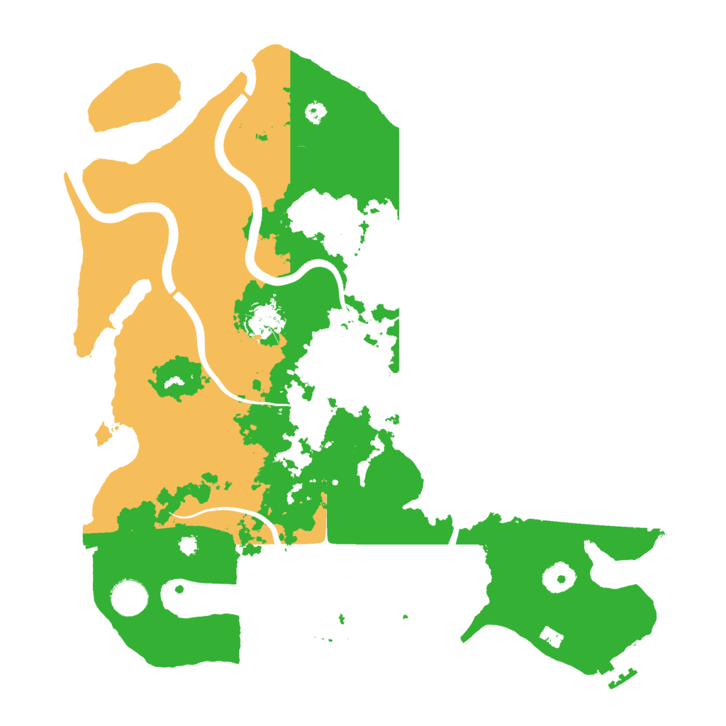 Biome Rust Map: Procedural Map, Size: 3500, Seed: 47202