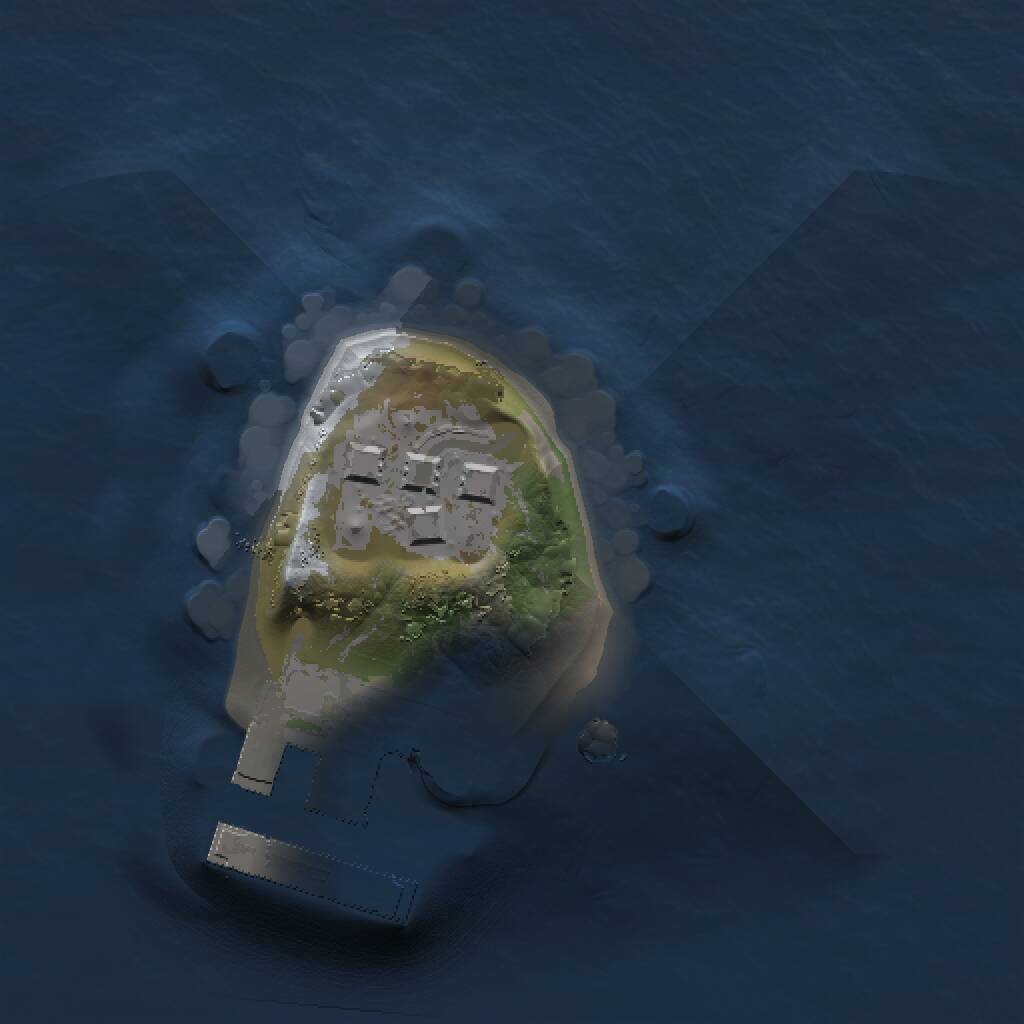 Rust Map: Procedural Map, Size: 1000, Seed: 1860027146, 3 Monuments