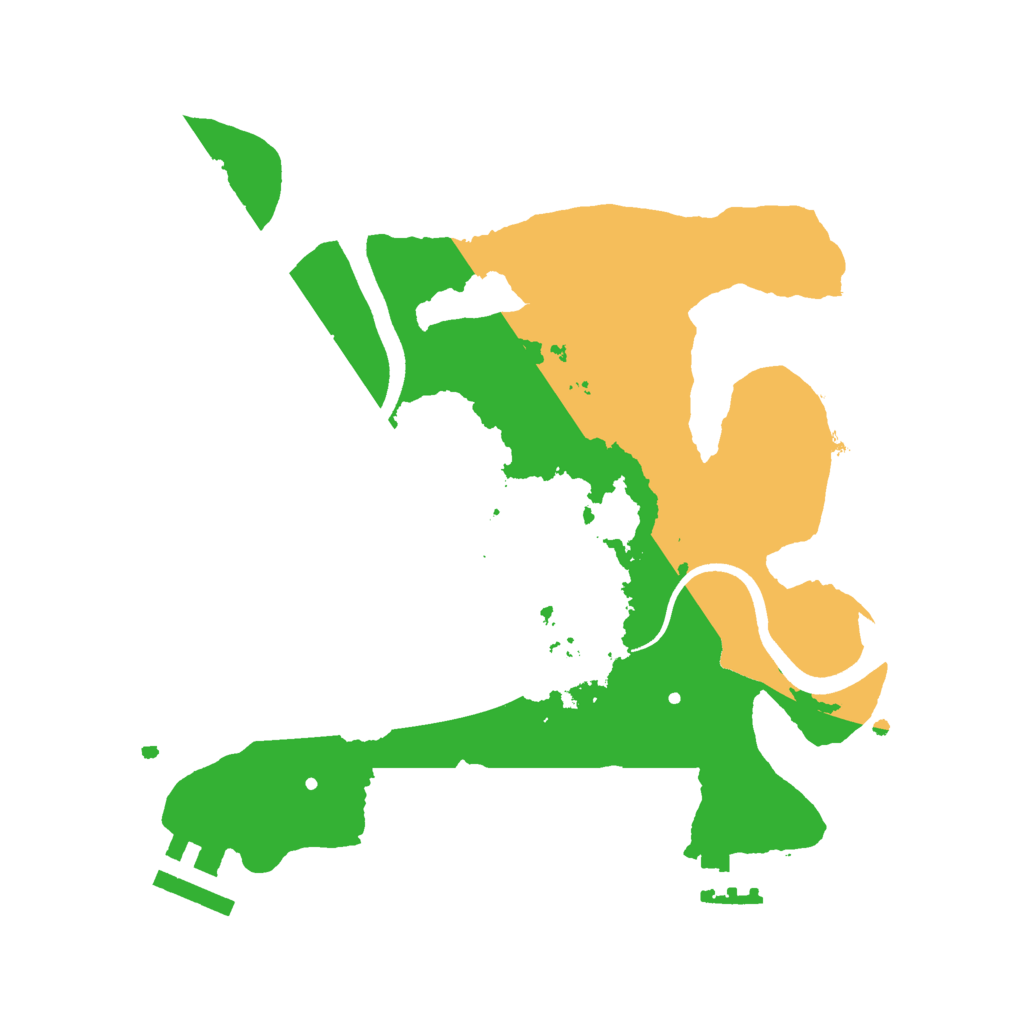 Biome Rust Map: Procedural Map, Size: 2500, Seed: 316183423