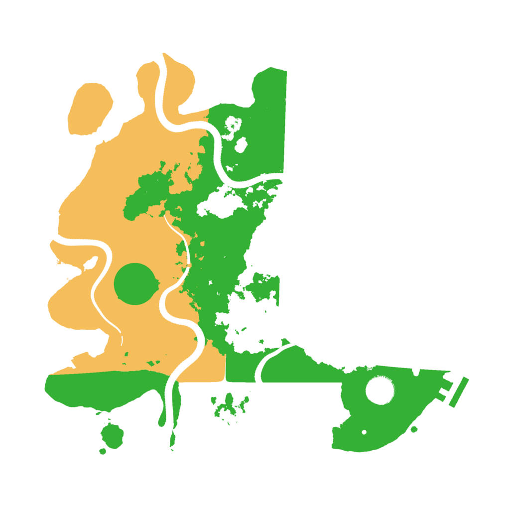 Biome Rust Map: Procedural Map, Size: 3200, Seed: 7845199