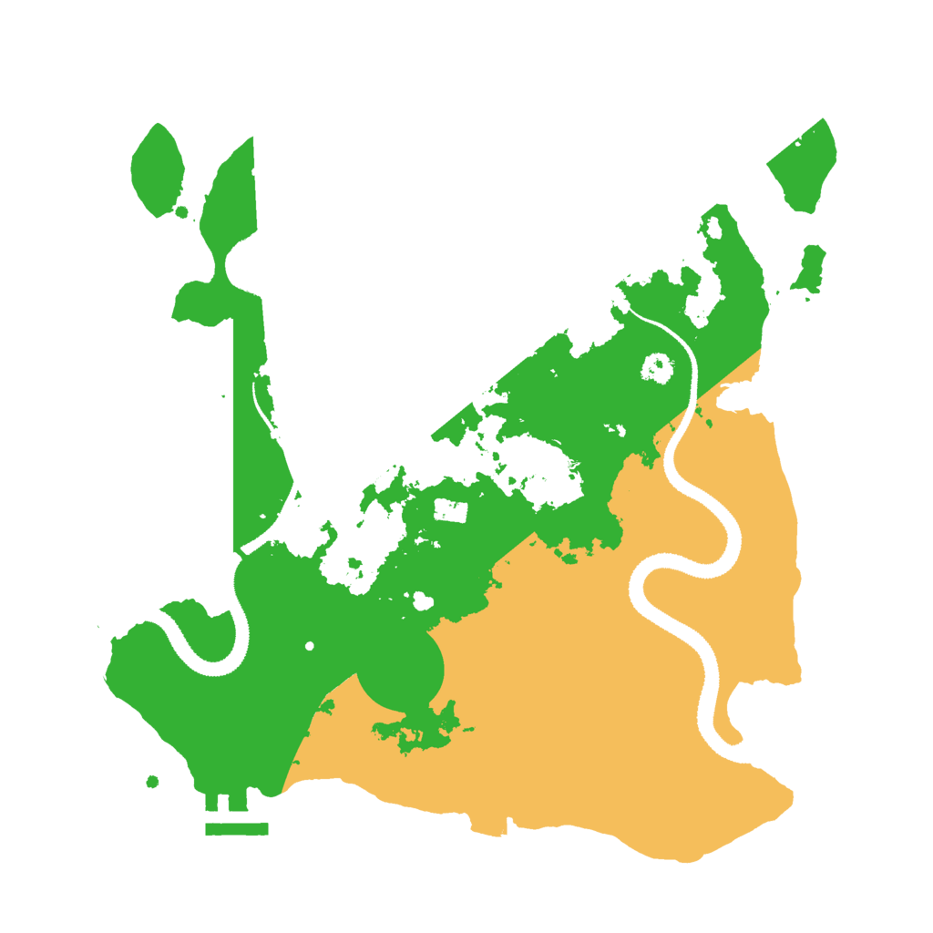 Biome Rust Map: Procedural Map, Size: 3000, Seed: 34150465