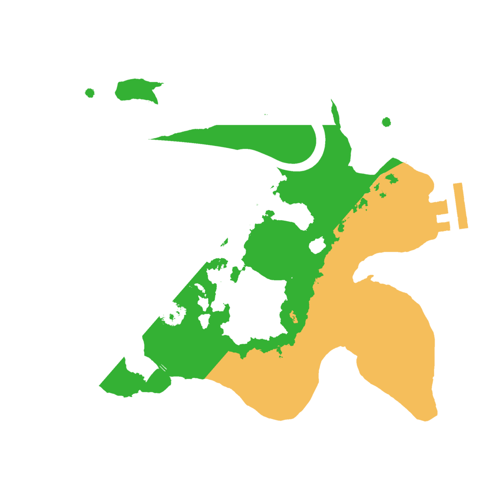 Biome Rust Map: Procedural Map, Size: 2200, Seed: 455928379