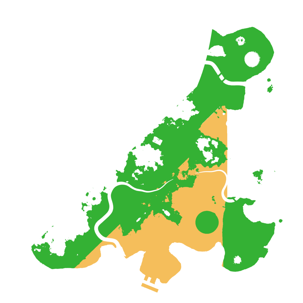 Biome Rust Map: Procedural Map, Size: 3500, Seed: 18263069