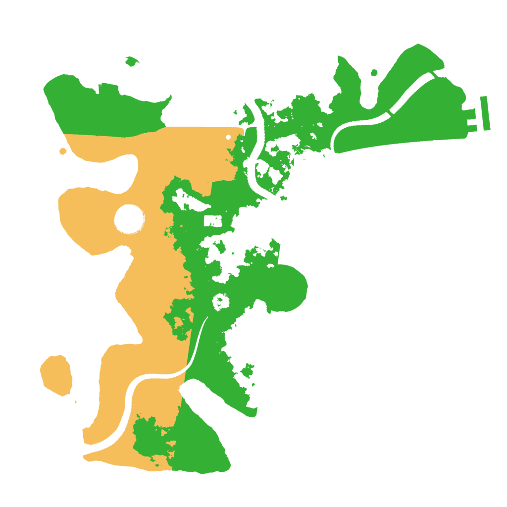 Biome Rust Map: Procedural Map, Size: 3000, Seed: 586151117