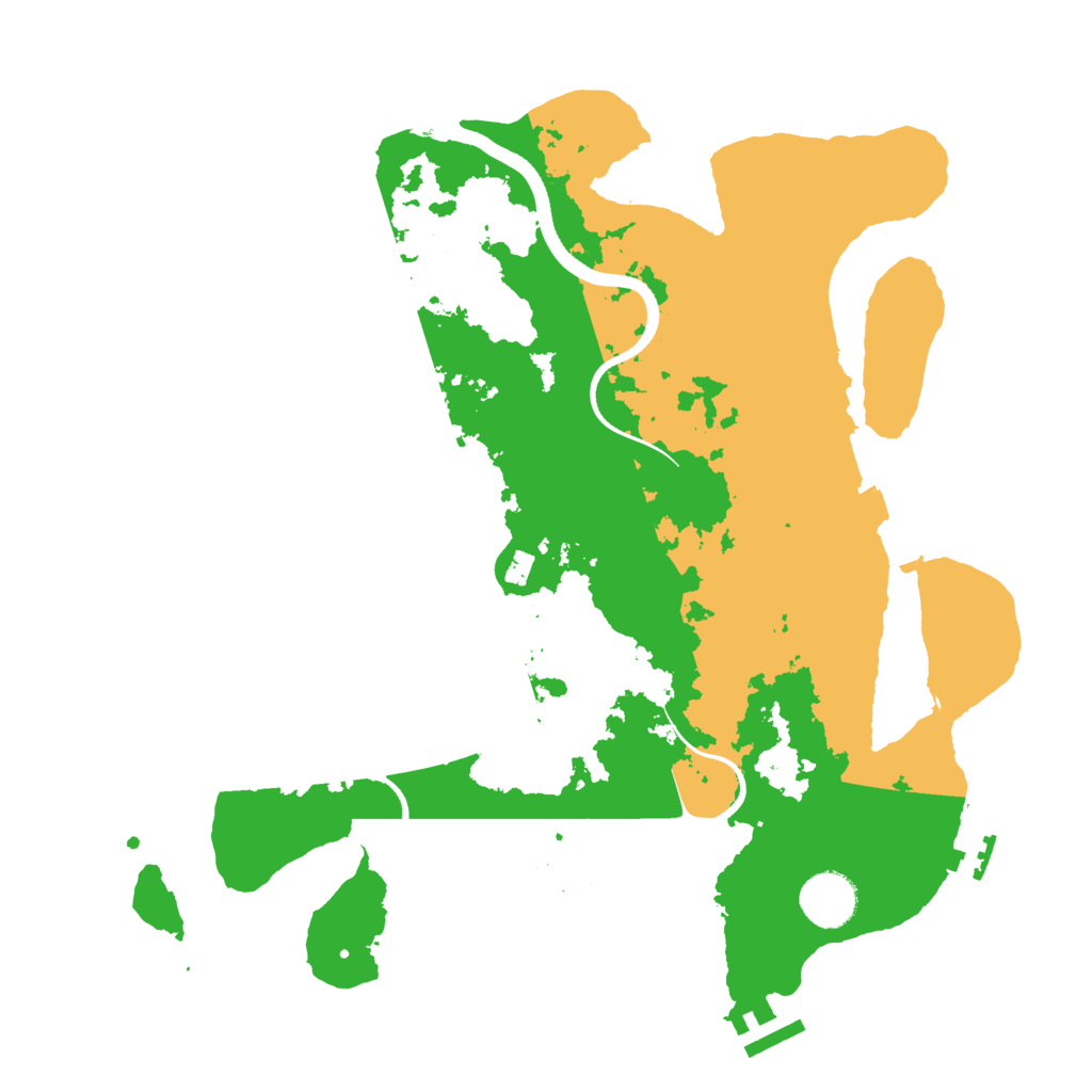 Biome Rust Map: Procedural Map, Size: 3500, Seed: 911885257