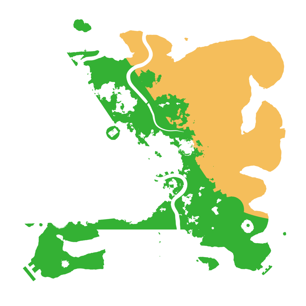 Biome Rust Map: Procedural Map, Size: 3700, Seed: 2069962730