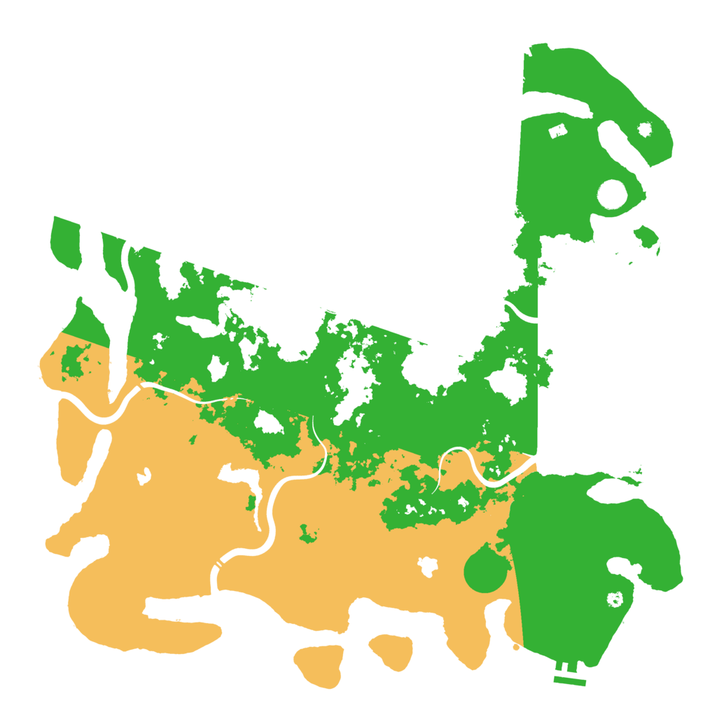 Biome Rust Map: Procedural Map, Size: 4500, Seed: 1180686126