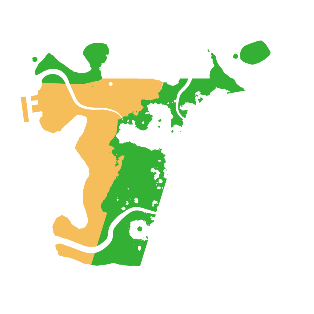 Biome Rust Map: Procedural Map, Size: 2500, Seed: 1337420
