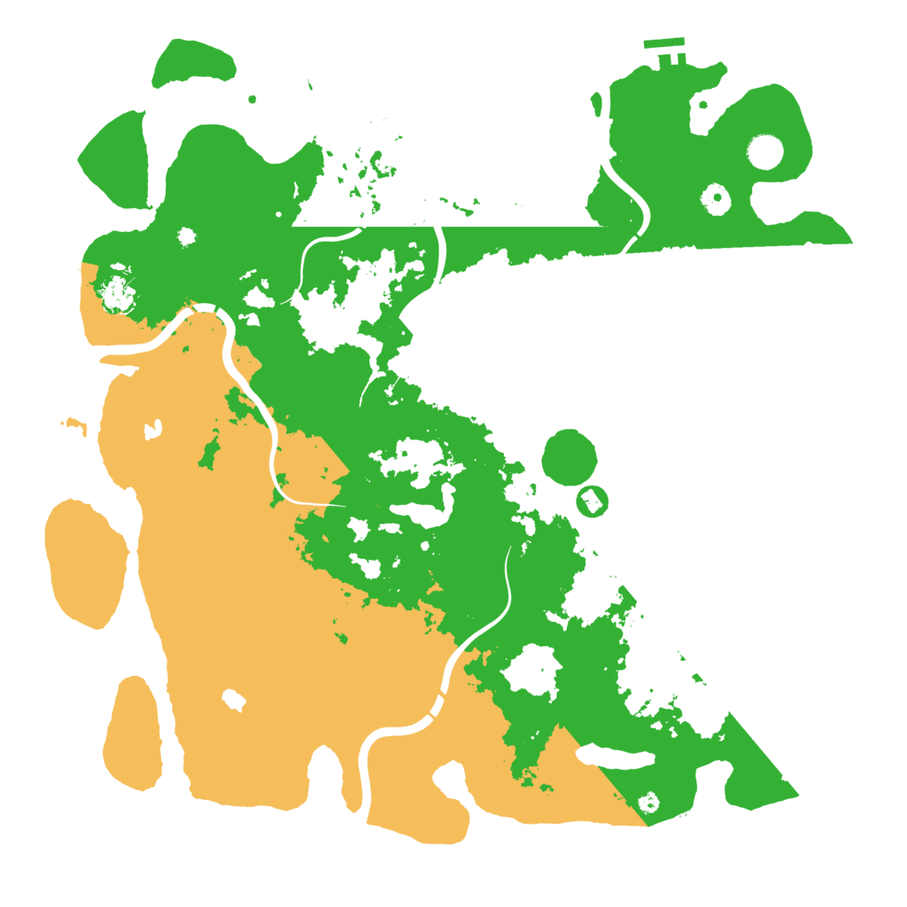 Biome Rust Map: Procedural Map, Size: 4500, Seed: 100200300