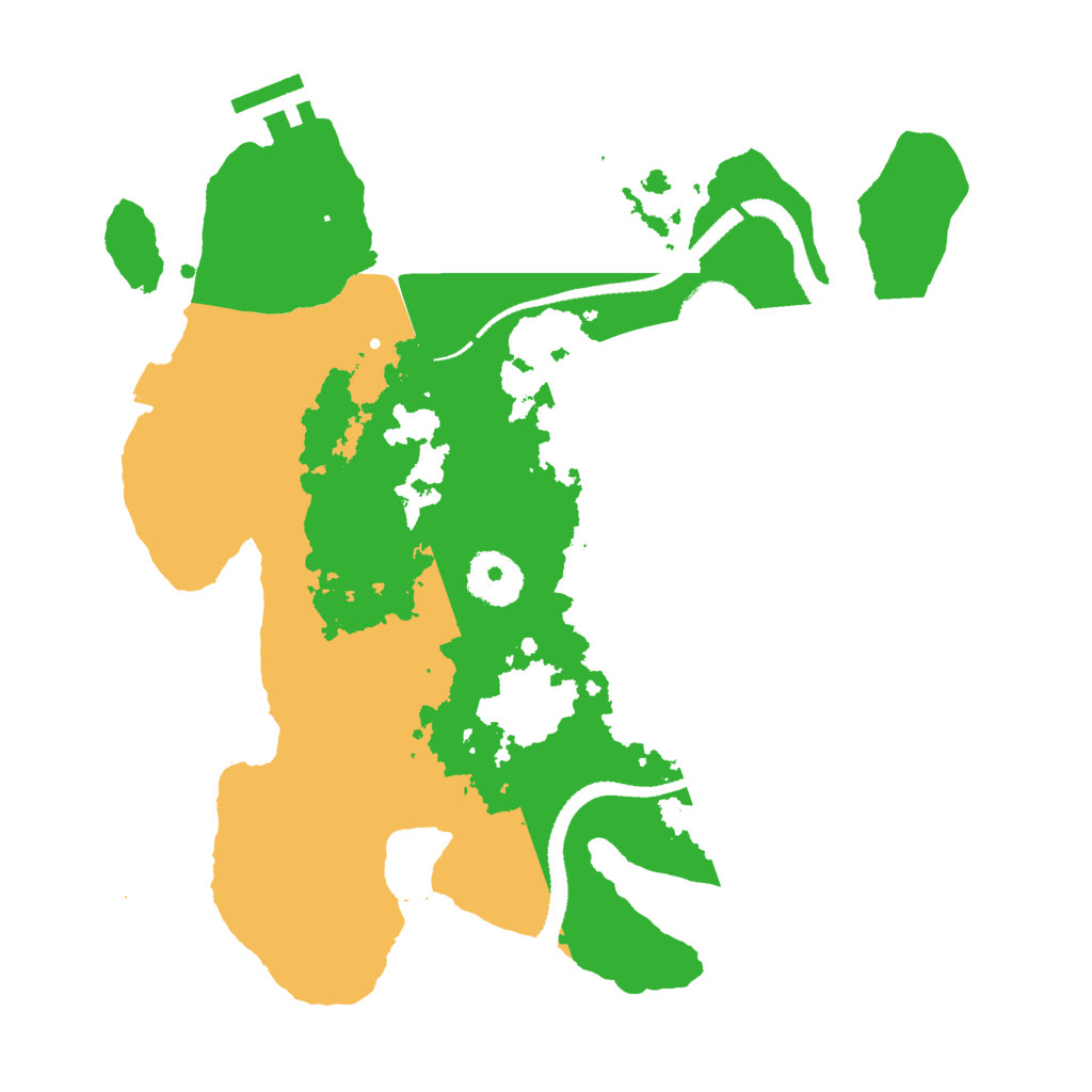 Biome Rust Map: Procedural Map, Size: 3000, Seed: 39708415
