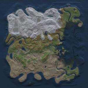 Thumbnail Rust Map: Procedural Map, Size: 4250, Seed: 1619593185, 17 Monuments