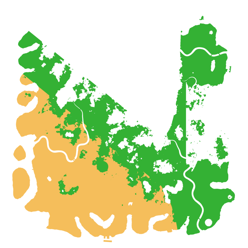 Biome Rust Map: Procedural Map, Size: 6000, Seed: 612984993