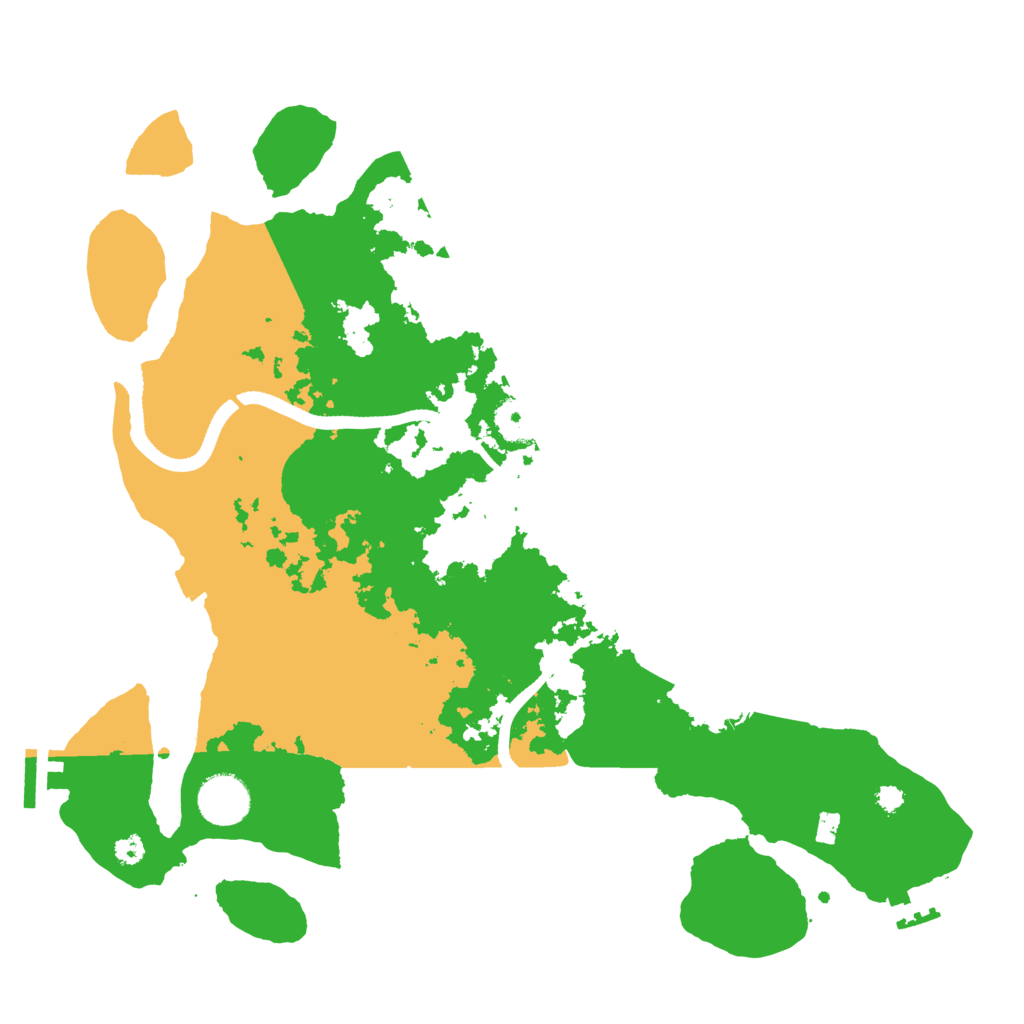 Biome Rust Map: Procedural Map, Size: 3500, Seed: 263960385