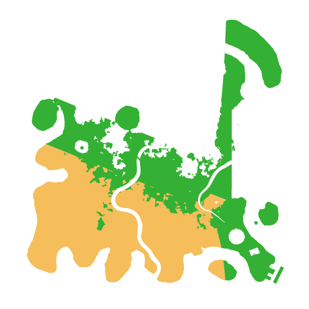 Biome Rust Map: Procedural Map, Size: 3500, Seed: 1920253178