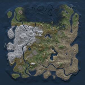 Thumbnail Rust Map: Procedural Map, Size: 4250, Seed: 1809250174, 15 Monuments
