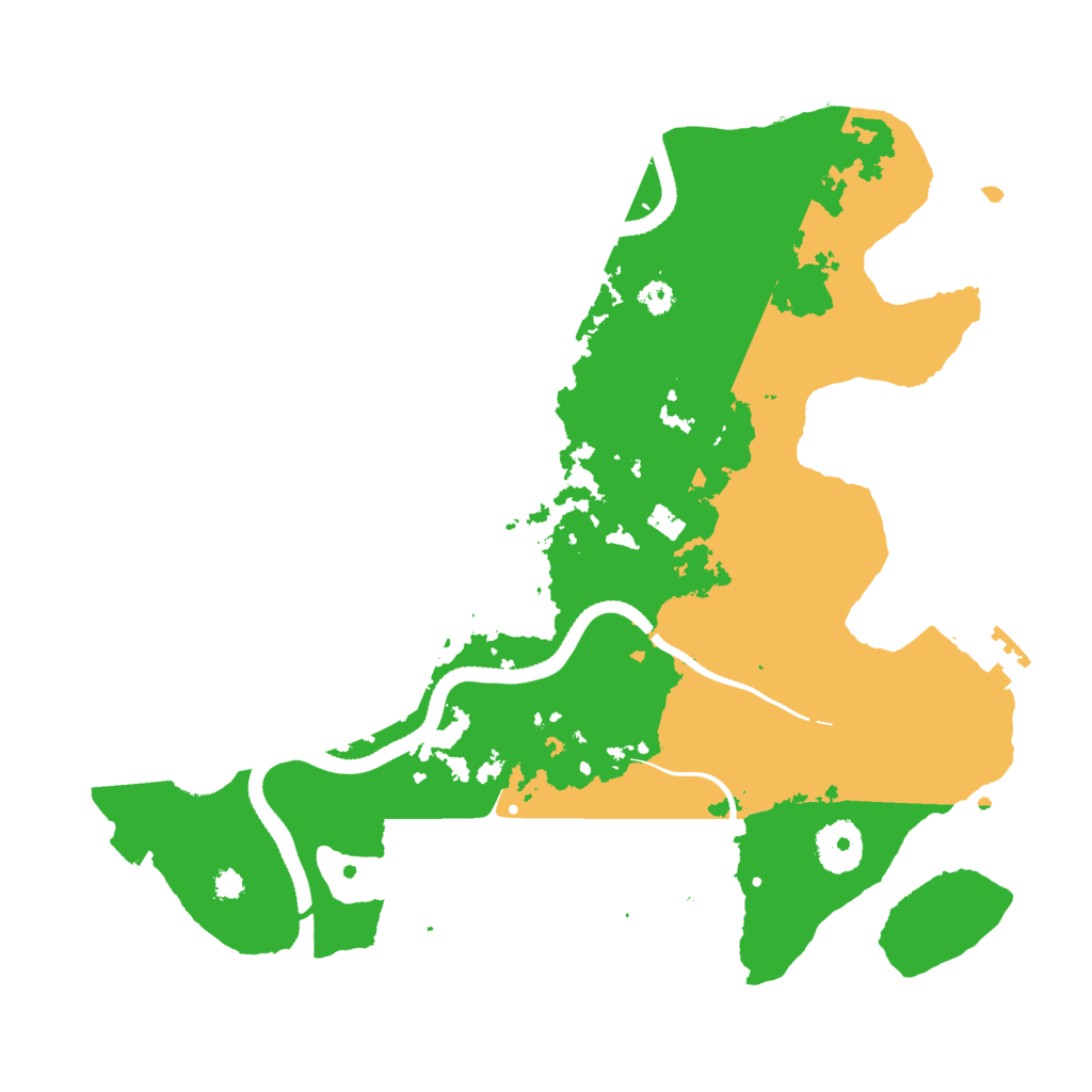 Biome Rust Map: Procedural Map, Size: 3300, Seed: 951067315