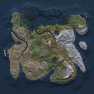 Thumbnail Rust Map: Procedural Map, Size: 3031, Seed: 2846430, 12 Monuments