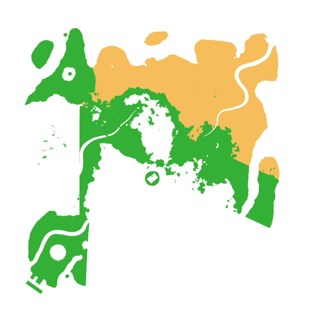 Biome Rust Map: Procedural Map, Size: 3500, Seed: 96025266