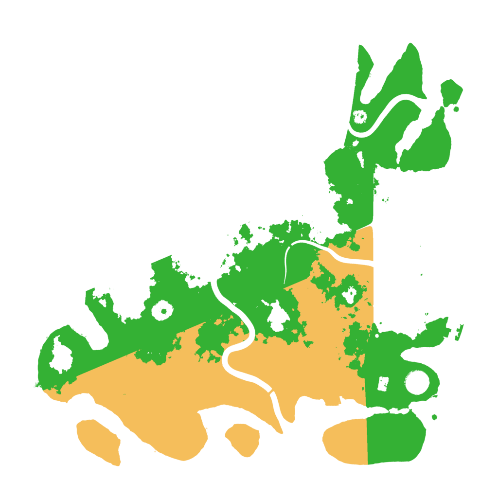 Biome Rust Map: Procedural Map, Size: 3700, Seed: 343159380