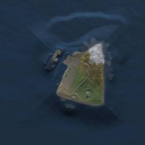 Thumbnail Rust Map: Procedural Map, Size: 1000, Seed: 1344638942, 2 Monuments