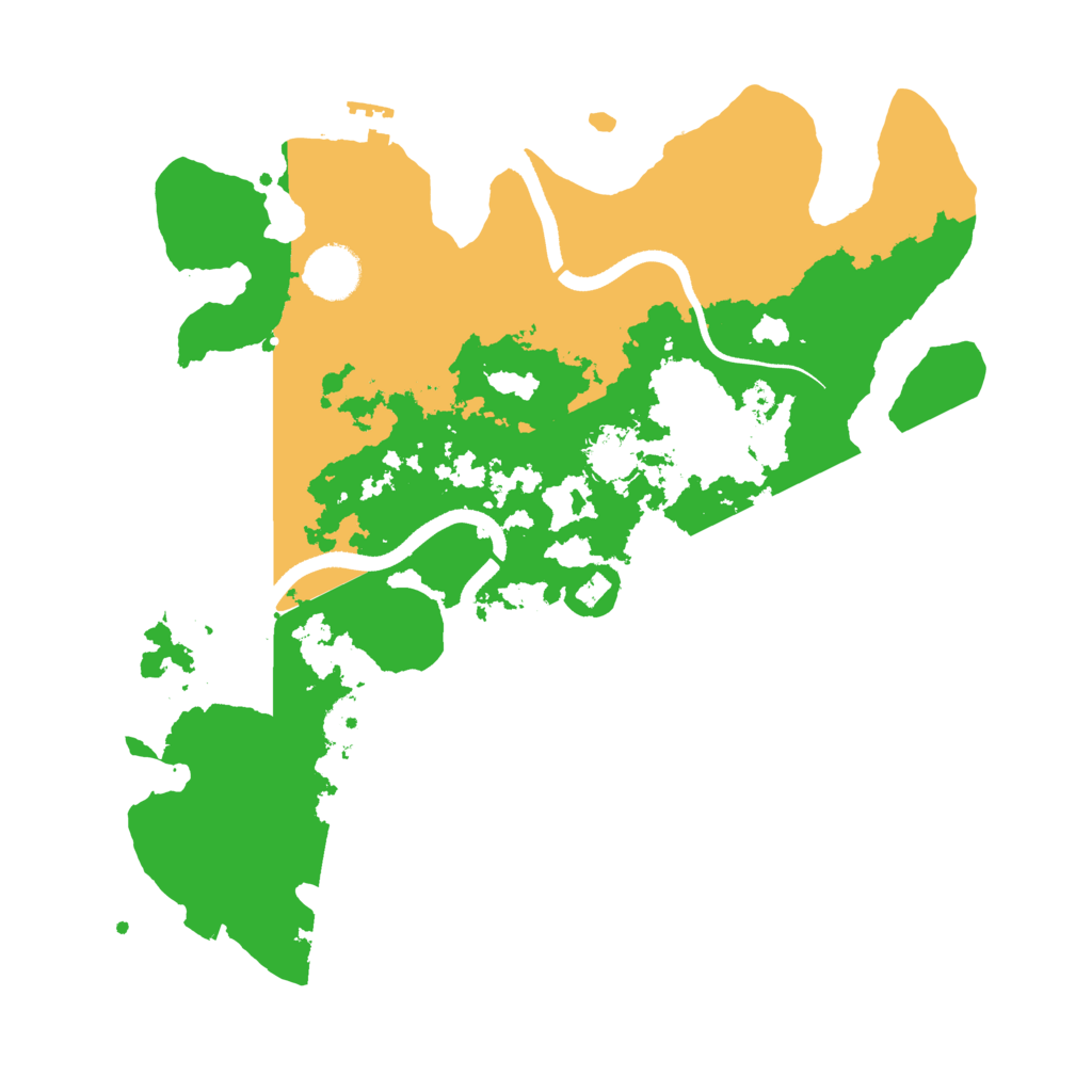 Biome Rust Map: Procedural Map, Size: 3500, Seed: 31595