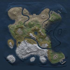 Thumbnail Rust Map: Procedural Map, Size: 3000, Seed: 5690312, 11 Monuments