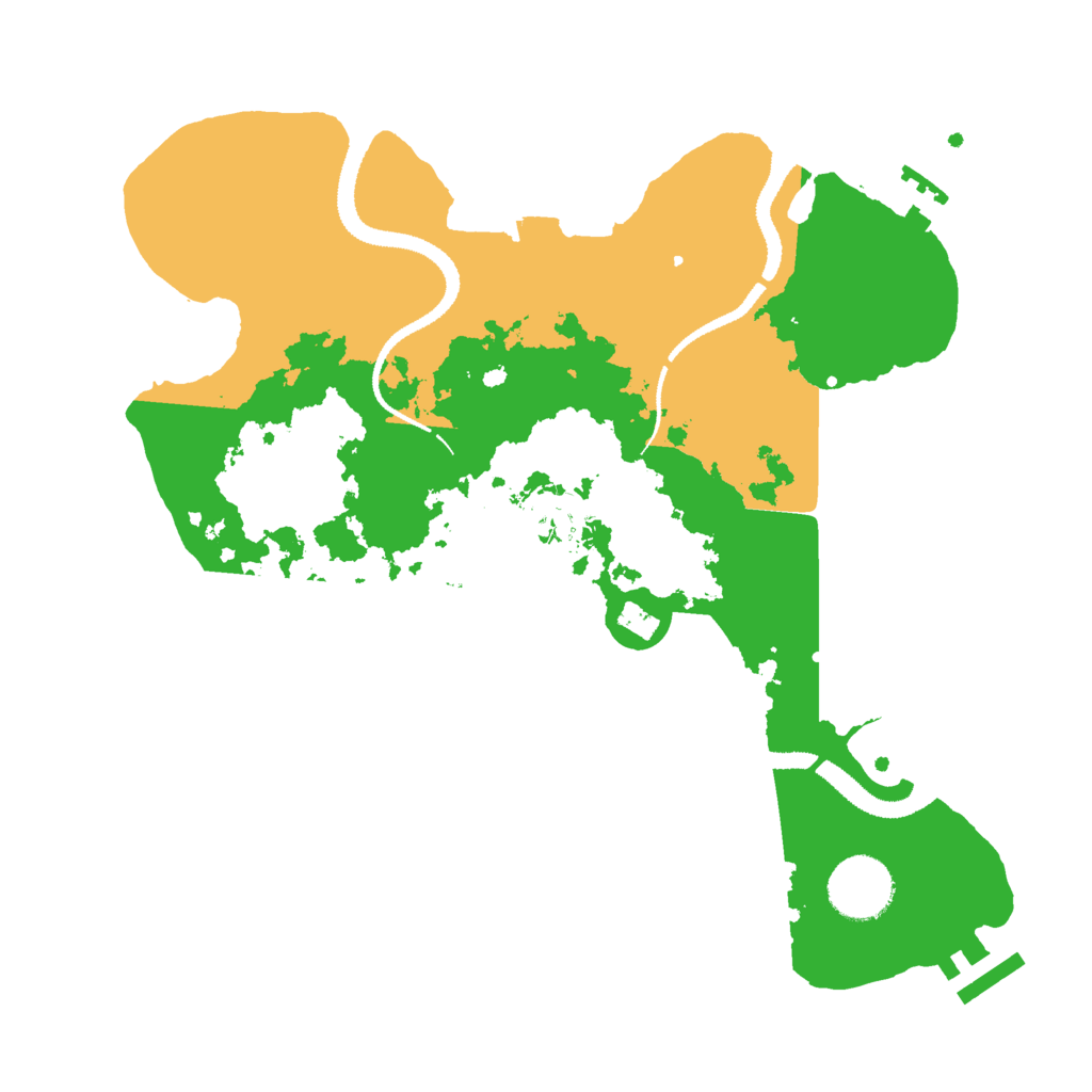 Biome Rust Map: Procedural Map, Size: 3000, Seed: 5690312