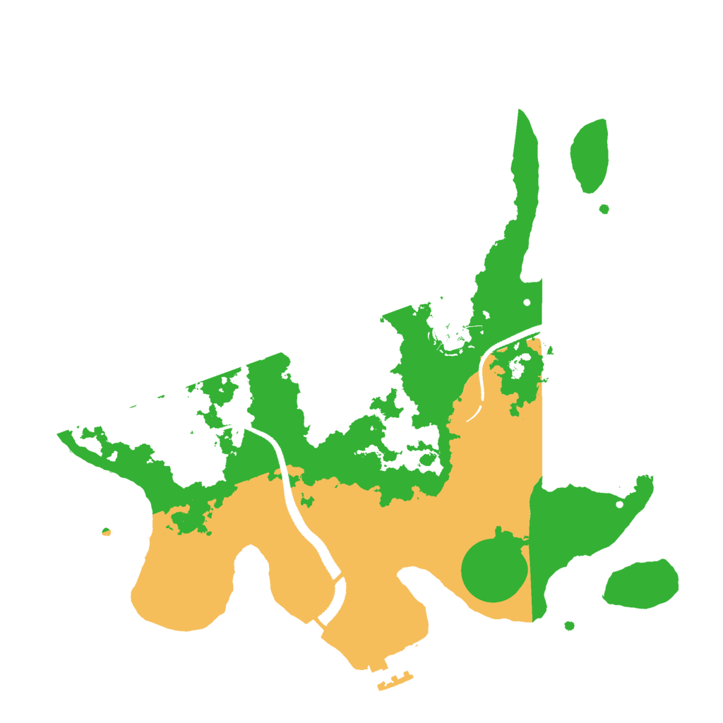 Biome Rust Map: Procedural Map, Size: 3000, Seed: 2104872837