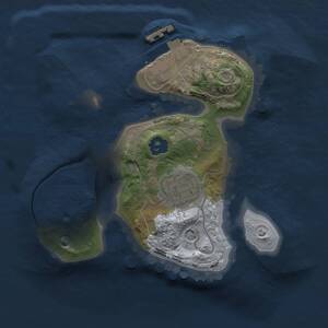 Thumbnail Rust Map: Procedural Map, Size: 1750, Seed: 977098793, 4 Monuments