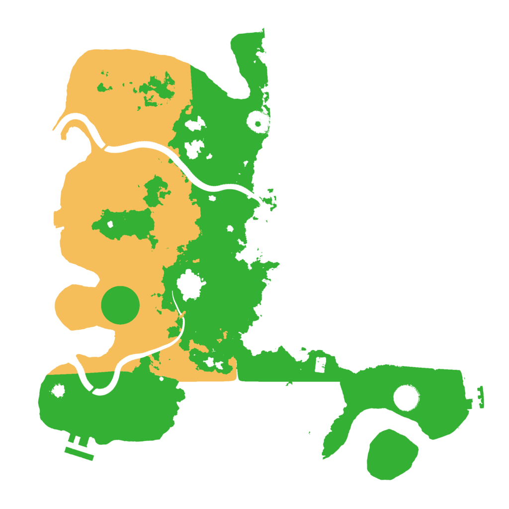 Biome Rust Map: Procedural Map, Size: 3500, Seed: 1242682568