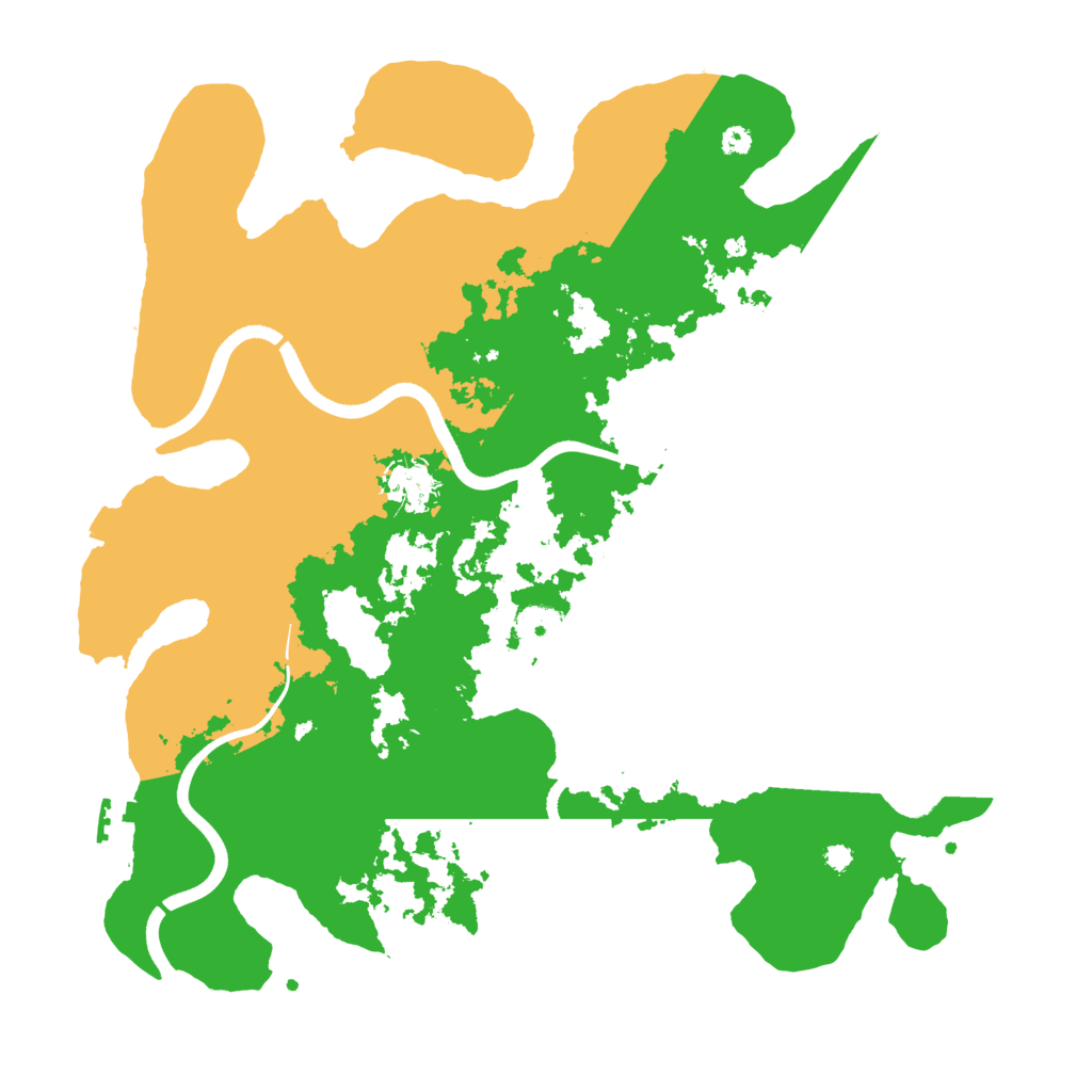 Biome Rust Map: Procedural Map, Size: 3700, Seed: 91466588
