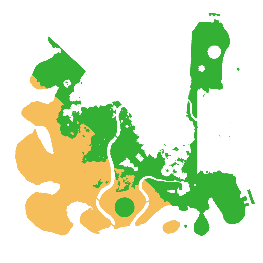 Biome Rust Map: Procedural Map, Size: 3500, Seed: 34928