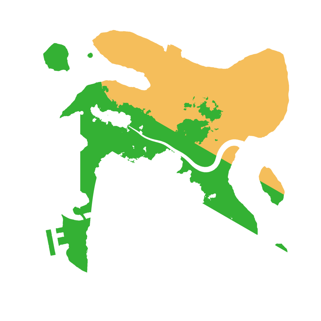Biome Rust Map: Procedural Map, Size: 2500, Seed: 917835132