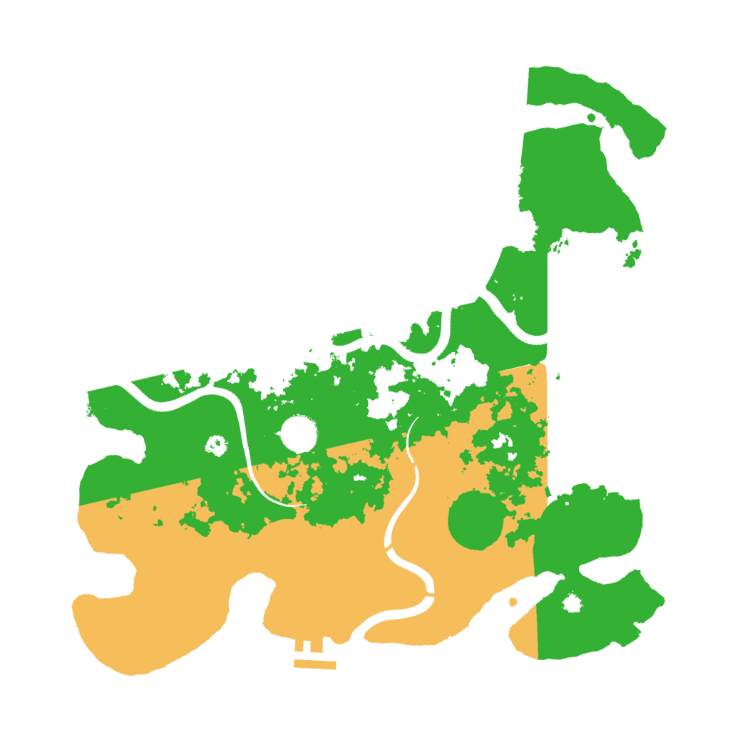 Biome Rust Map: Procedural Map, Size: 3500, Seed: 530147704