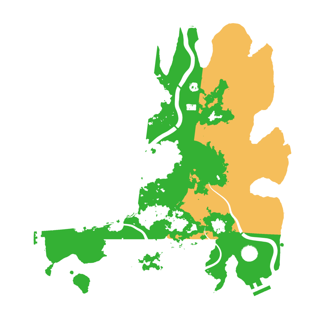 Biome Rust Map: Procedural Map, Size: 3500, Seed: 862165306