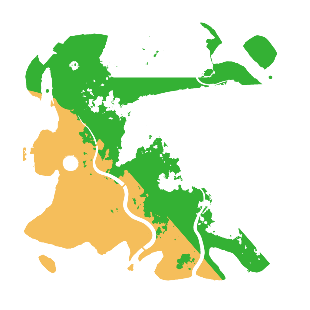 Biome Rust Map: Procedural Map, Size: 3500, Seed: 6572