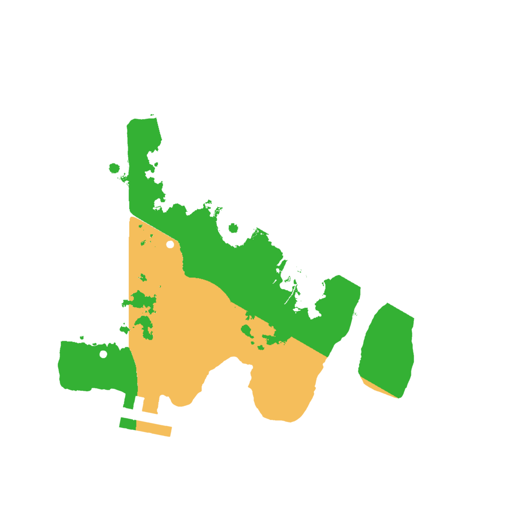 Biome Rust Map: Procedural Map, Size: 2000, Seed: 203600827