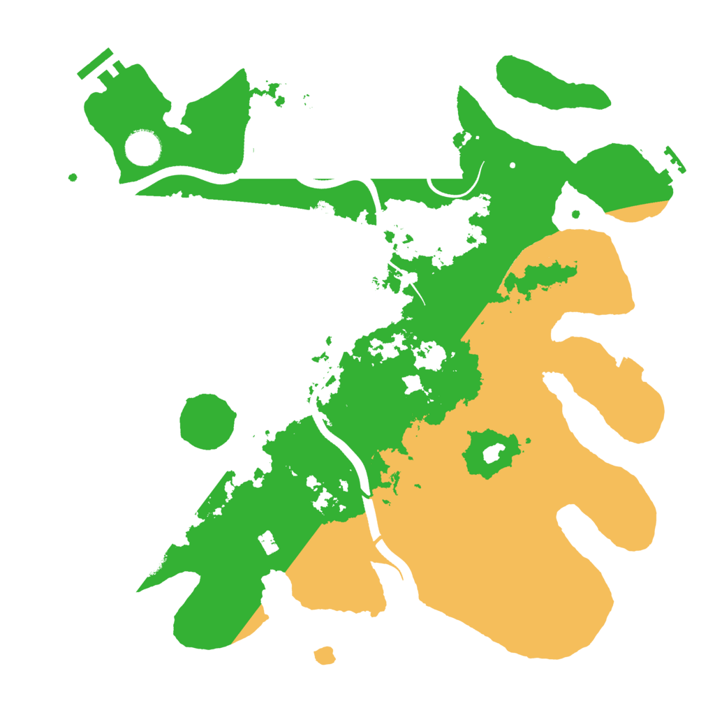 Biome Rust Map: Procedural Map, Size: 3500, Seed: 1249531764