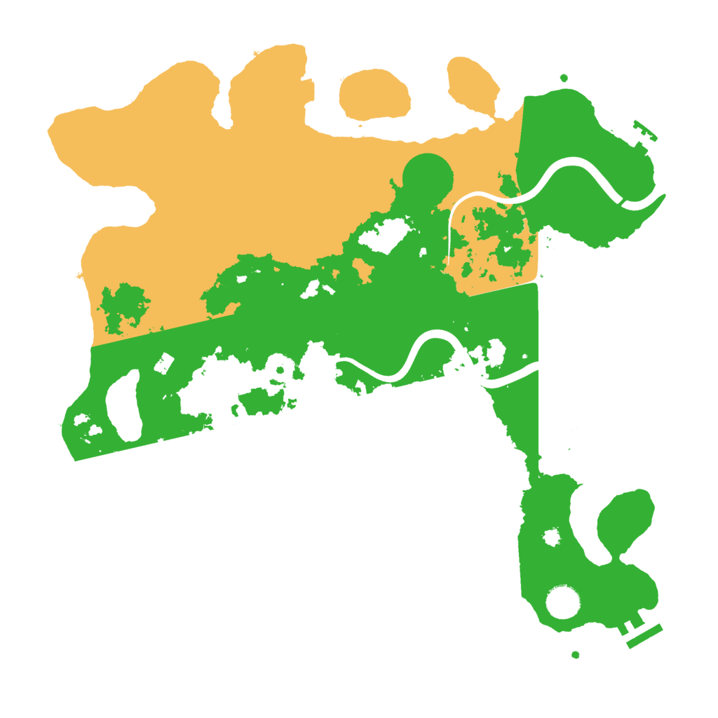Biome Rust Map: Procedural Map, Size: 3750, Seed: 593805750