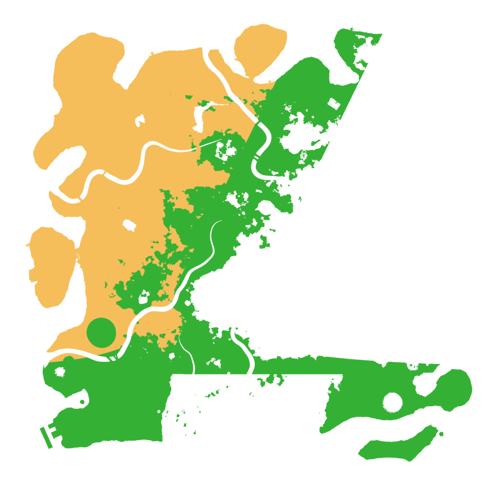 Biome Rust Map: Procedural Map, Size: 4500, Seed: 995228885
