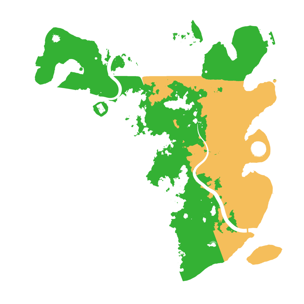 Biome Rust Map: Procedural Map, Size: 3500, Seed: 672035695