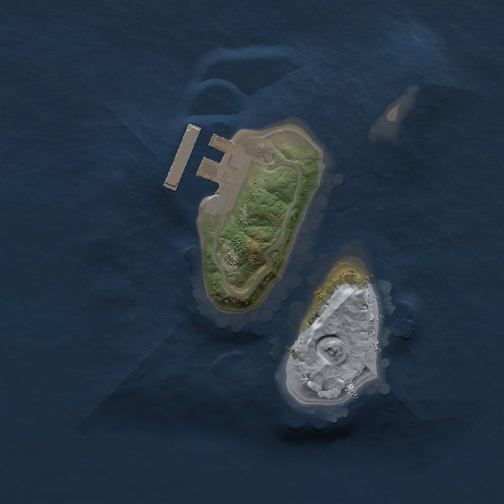 Rust Map: Procedural Map, Size: 1500, Seed: 2046164626, 2 Monuments