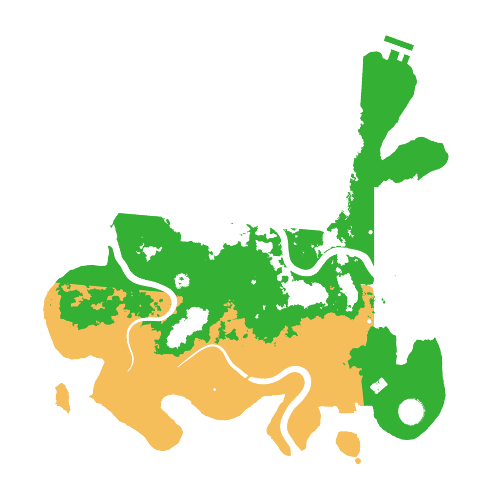 Biome Rust Map: Procedural Map, Size: 3375, Seed: 1234