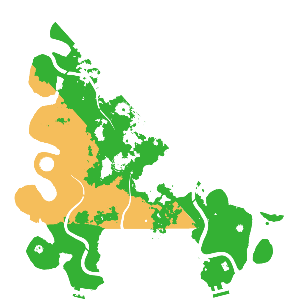 Biome Rust Map: Procedural Map, Size: 3700, Seed: 707778511