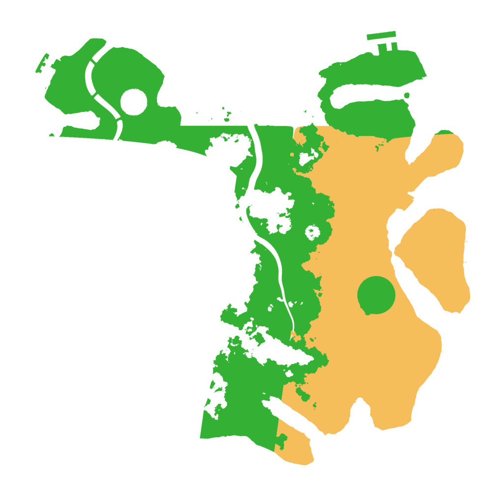 Biome Rust Map: Procedural Map, Size: 3500, Seed: 1372921036